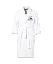 Bonaire Flag Heart Shape Embroidery Logo with Custom Text Embroidered Bathrobes